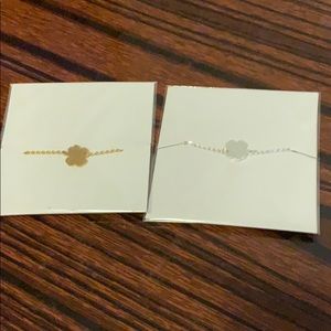 Bracelets. I have gold color and silver.